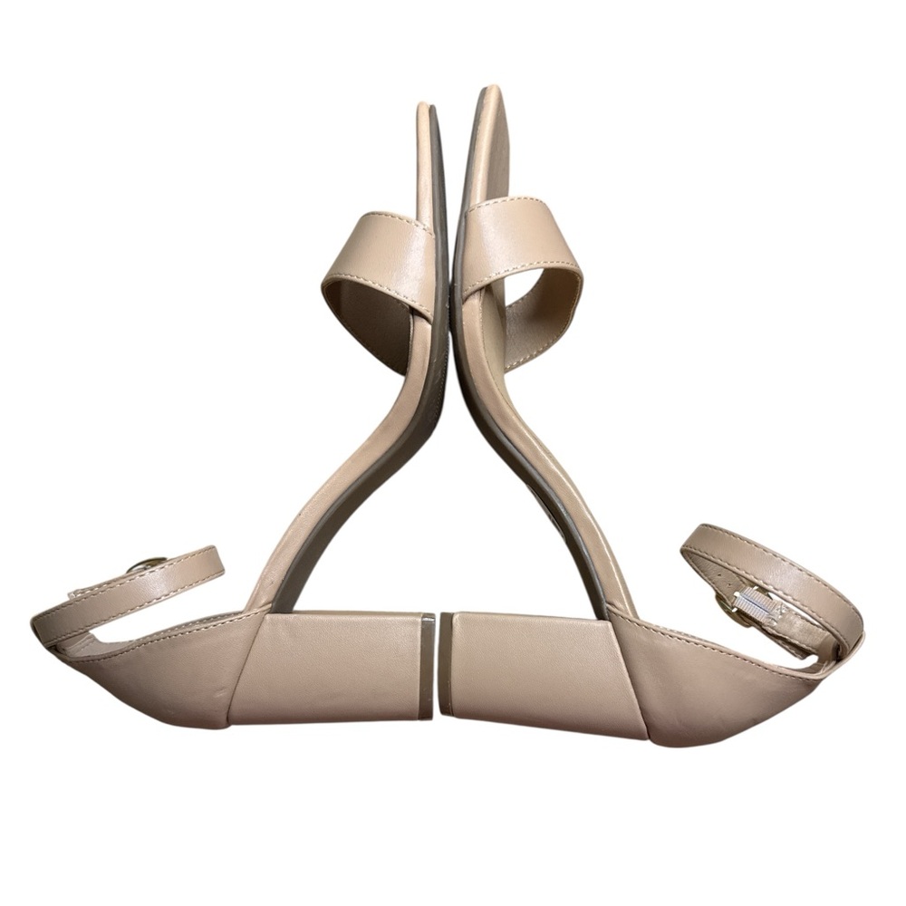 Versona Faux Leather Ankle Strap Heel Nude Neutral Beige Cream Size 7 - Picture 6 of 8